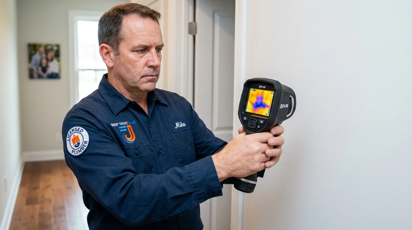 Thermal imaging leak detection by Johns Plumbing LLC in Shallowater